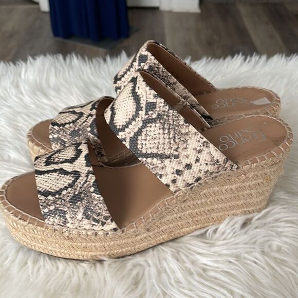 FRANCO SARTO ESPADRILLES SNAKE PRINT SIZE 9 M - Picture 2 of 8